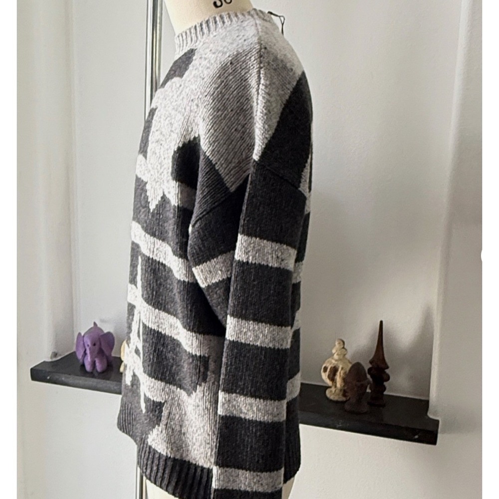Emporio Armani Grey GA Print Men's crewneck sweater, XL - Picture 3 of 5
